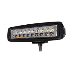 Rectangular LED spotlight with amber flash