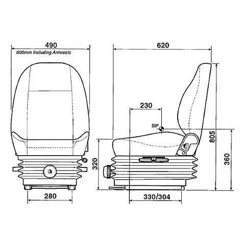 Siège KAB 525