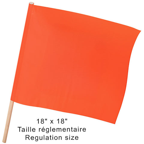 Drapeau d'avertissement en maille 18po x 18po