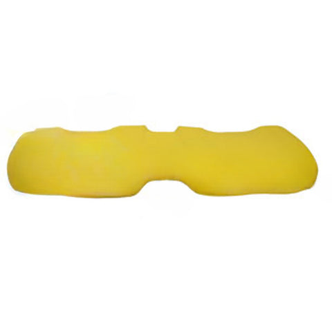 Banquette, section du bas, vinyle jaune