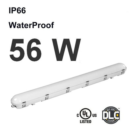 Luminaire étanche DEL 4' 56W 5000K IP66 Dimmable