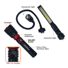 Kit lampe torche LED (500 lumens)