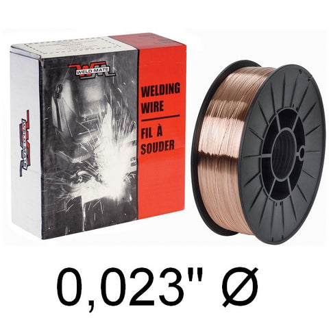 Fil à souder ER70S6, Acier au carbone, 0,023" diamètre