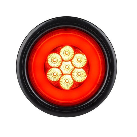 Lumière DEL pour camion et remorque 4 po Rouge