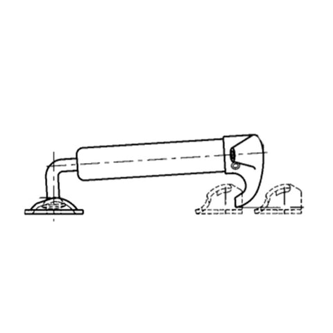 Attache rapide pour capot en acier 5"