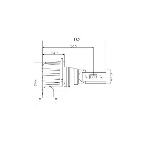 Ampoule de phare DEL 9012, paquet de 2