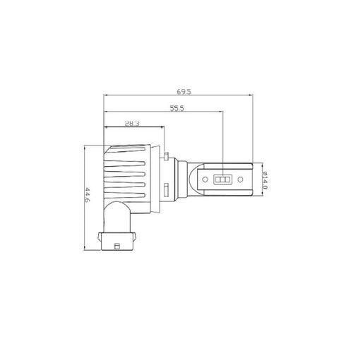 Ampoule de phare DEL H11, paquet de 2