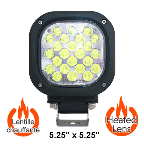 Lampe de travail - Faisceau étroit DEL - Série chauffante - 7800 LM