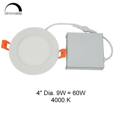 Luminaire DEL encastré rond 4" 9W