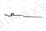 Penture à lame - talon à 2 trous - 8,00" x 4,50" - Plaqué zinc