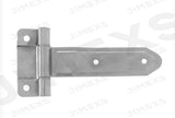 Penture à lame - talon à 2 trous - 8,00" x 4,50" - Plaqué zinc