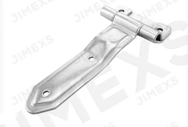 Penture à lame - talon à 2 trous - 8,00" x 4,50" - Plaqué zinc