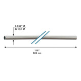 Tube en acier inoxydable (304) 118" (300cm) / 22mm Ø