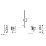 Serrure - S/S - 2 guides de tige