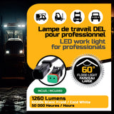 Lampe de travail DEL pour professionnel – Nitor 6 1080LM