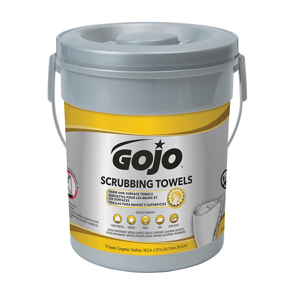 Serviettes nettoyantes, 72 lingettes, 12" x 10-1/2" -GOJO