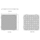 Tuile en PVC pour plancher - 12" x 12" x 3/4"