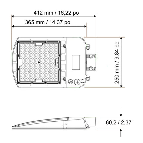 Sentinelle - Projecteur de zone - 150-100-70W 120-347V 30-40-50K