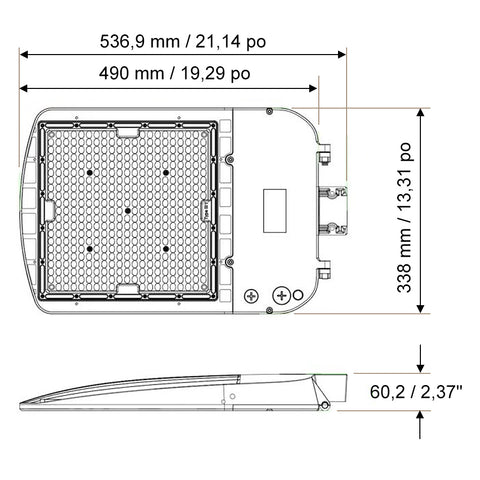 Sentinelle - Projecteur de zone - 300-240-200W 120-347V 30-40-50K