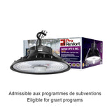 Lampe Dôme UFO DEL ajustable 180/240W/347V 120º 40-50K CCT