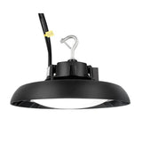 Luminaire industriel UFO Highbay Dome V2 200-150-100 W 120-347 V 50 K Noir givré 120 °C 0-10 V