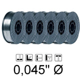 Fil fourré en acier doux, 0,045" diamètre