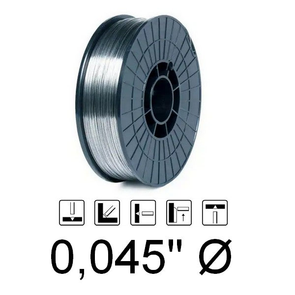 Fil fourré en acier doux, 0,045" diamètre
