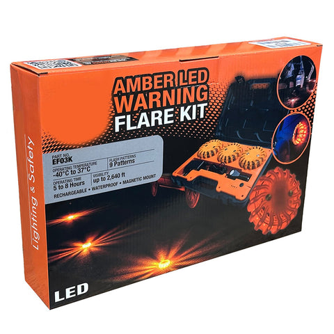 Kit de fusées d'avertissement à LED orange