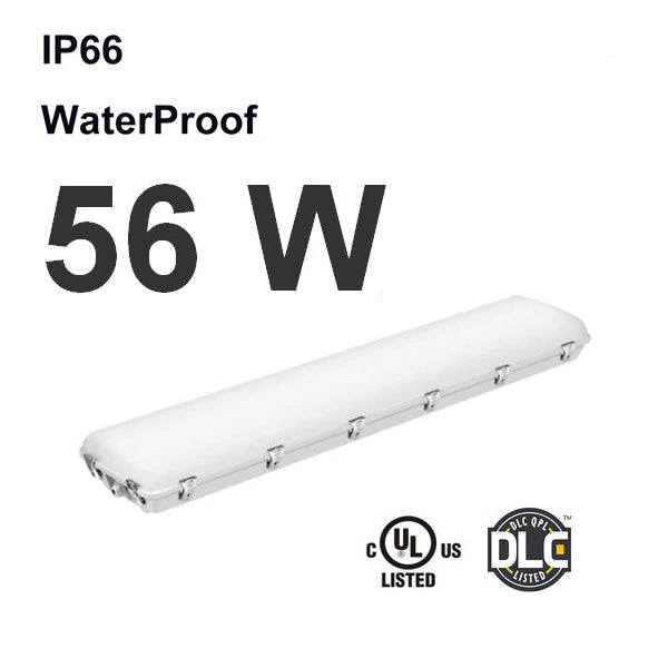 Luminaire étanche DEL 4' 56W 5000K IP66 Dimmable