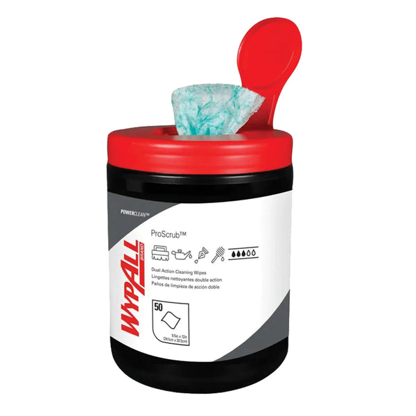 Lingettes nettoyantes à double action WypallMD, 50 lingettes, 12" x 10-1/2"