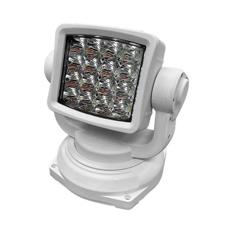 Projecteur de recherche LED blanc, télécommandé, avec rotation 360° et support magnétique