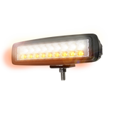 Lampe projecteur LED rectangulaire avec flash ambré