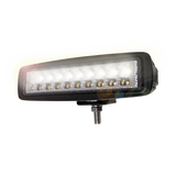 Lampe projecteur LED rectangulaire avec flash ambré