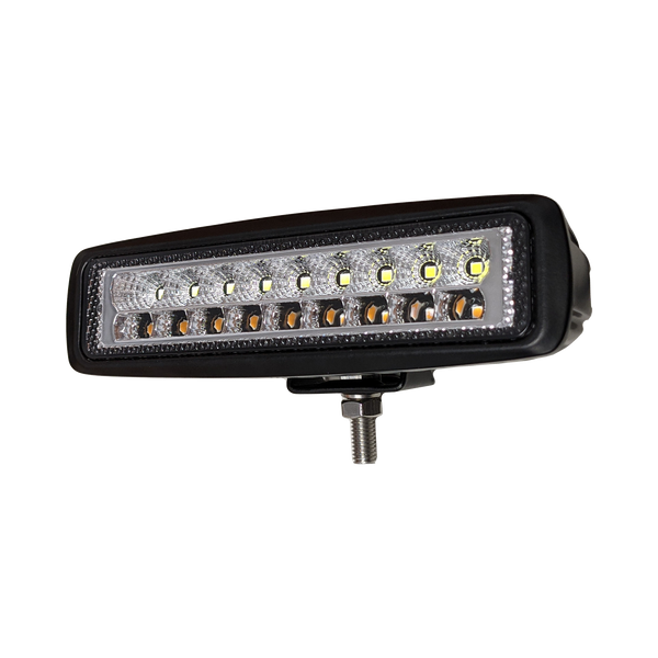 Lampe projecteur LED rectangulaire avec flash ambré