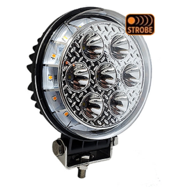 Projecteur DEL Rond 4.5 Combo Spot & Anneau stroboscopique ambre