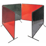 Écran et cadre pour soudage, Orange, 6' x 6' - WELD-MATE