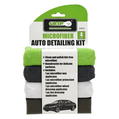 GRIP RD54805 - ENSEMBLE DE DÉTAIL AUTOMOBILE EN MICROFIBRE - 4 PIÈCES