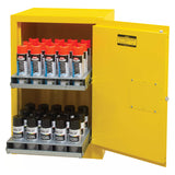 Armoire de rangement pour aérosols inflammables, 12 gal., 1 Porte(s), 23" La x 35" h x 18" p