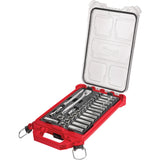 Clé à cliquet et jeu de douilles avec organisateur compact à profil bas Packout(MC), 32 Mcx, Prise de 3/8", Profond