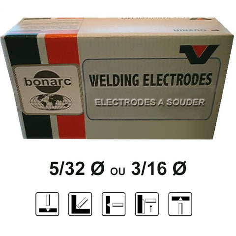 Électrode enrobée - Bonarc - 5/32 ou 3/16 dia. (4.0 ou 5,0 mm)