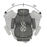 Siège ergonomique - Série TS - Suspension pneumatique - Rotation 20° droite/gauche - Chauffant 3 intensités - TS3510H