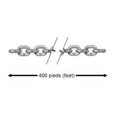 Chaine en acier inoxydable de transport en baril - T-316 - 1/4"