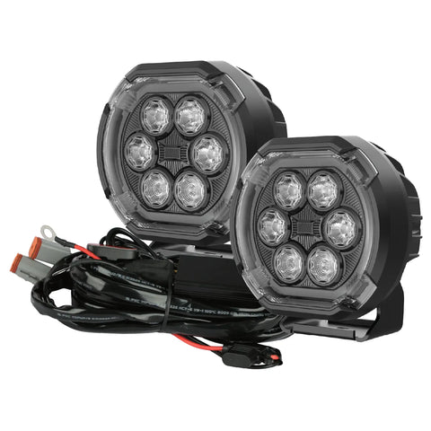 Kit de double lampe ovale à DEL de 6 pouces (10 800 lumens)