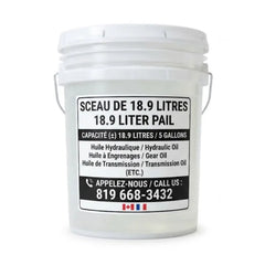 Contenant de 18.9 litres d'huile