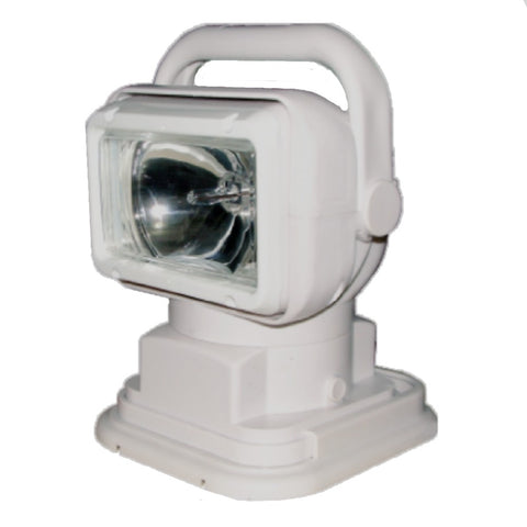 Projecteur - Lampe de recherche télécommandée halogène boitier blanc